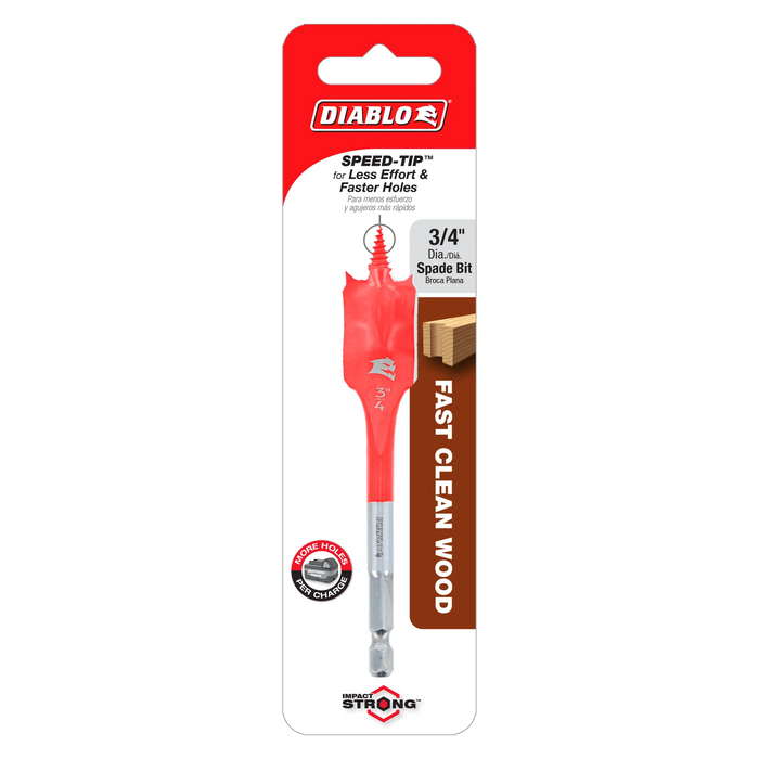 3/4" x 4" Spade Bit for Wood