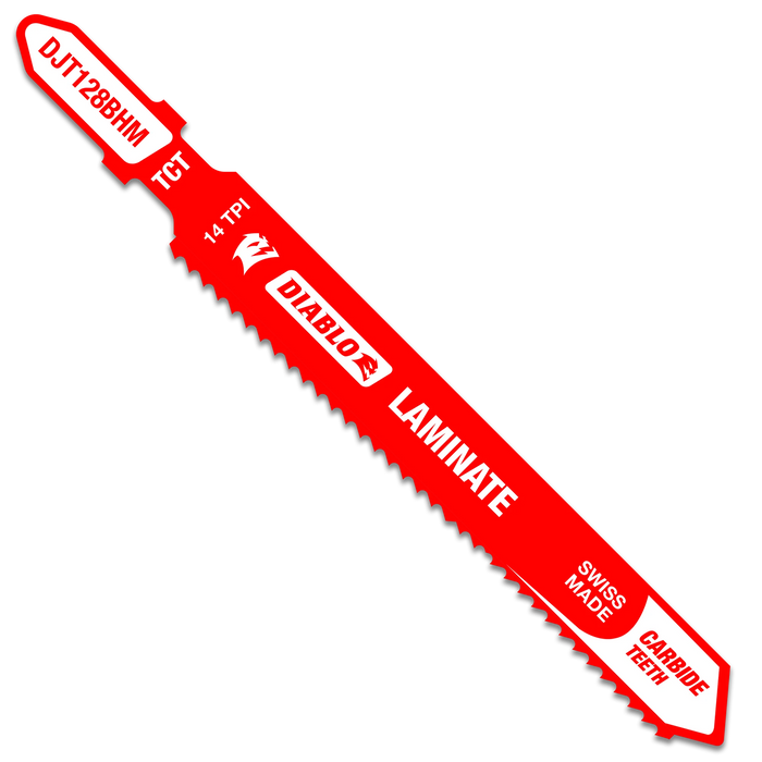 Diablo DJT128BHM 3-5/8" 14TPI Carbide Jig Saw Blade for Laminate/Melamine Material