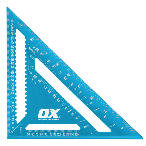 OX Tools OX Pro Aluminum Rafter Square product photo, 12 in.