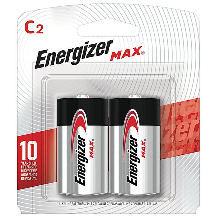 Energizer Max C Alkaline Batteries 2 Pack