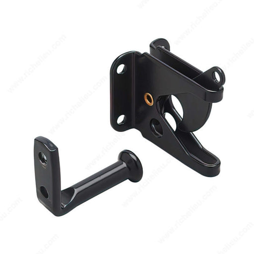 Black Gate Latch with 90 Degree Bar - Onward 3013FBR