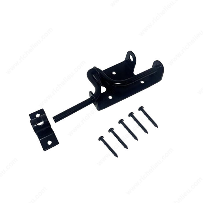Slide Action Latch Black with Screws - Onward 303FBV 