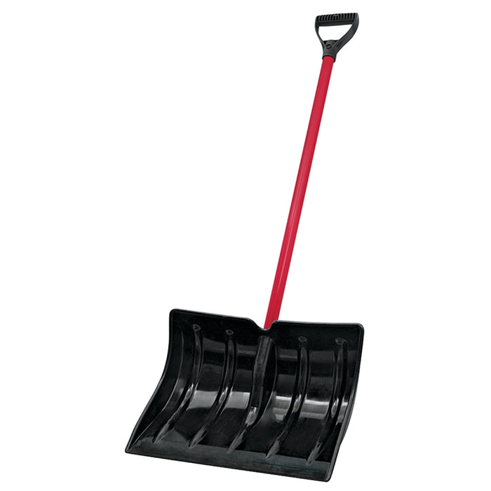 Vulcan 18 inch poly snow shovel with steel handle and D-grip