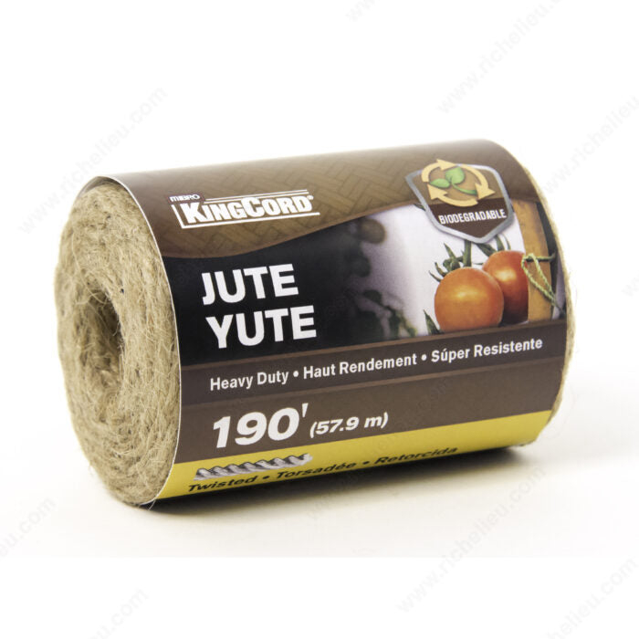 KingCord - 190' Heavy Duty Jute Twine - 302071BGP12