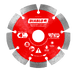 Diablo Diamond Segmented Masonry Cut-Off Blade for Concrete, Brick and Block, 4 in.