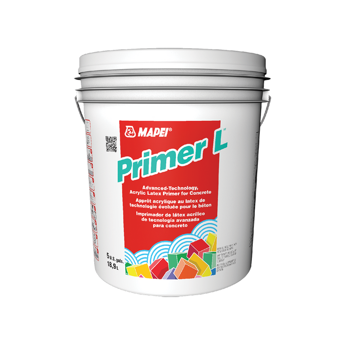 Mapei Primer L acrylic latex concrete primer, 18.9 L (5 US gal) pail