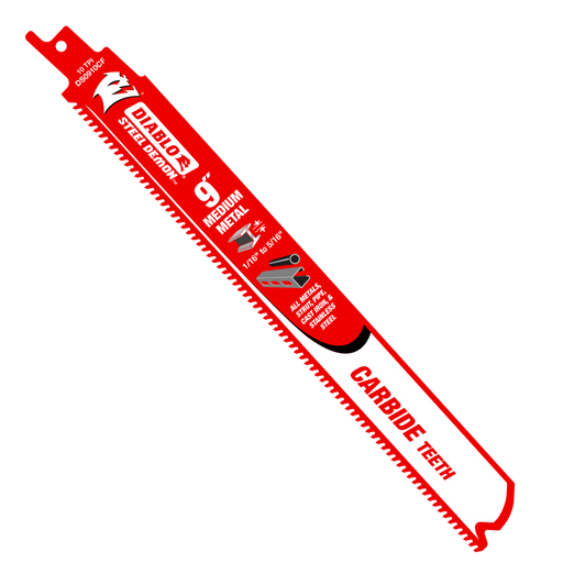 Diablo 9 inch reciprocating saw blade for medium metal