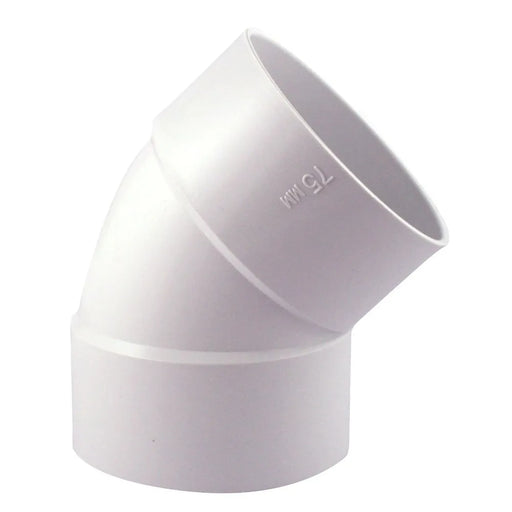 3" PVC 45-Degree Elbow