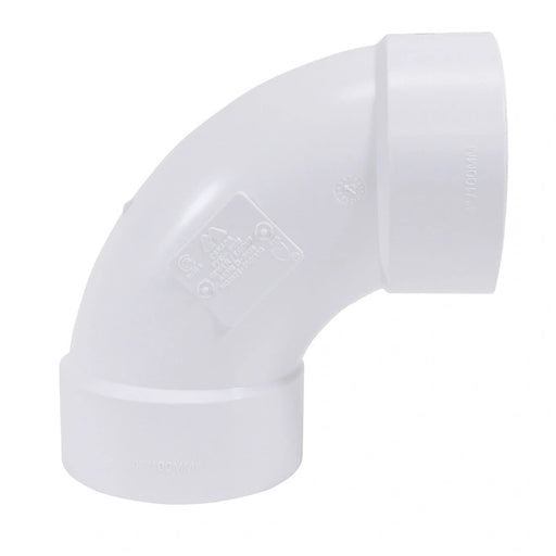 3-inch PVC 90 Degree elbow fitting