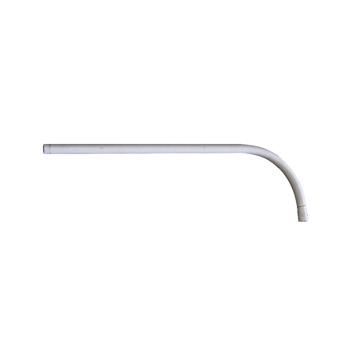 3 in. PVC Duct J-Bend, 10 ft, Grey