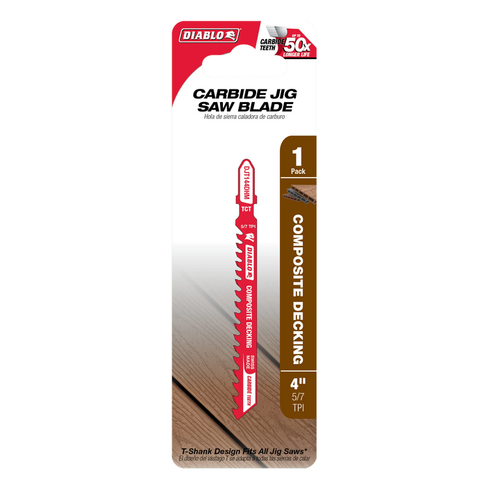Diablo carbide jig saw blade packaging on a white background