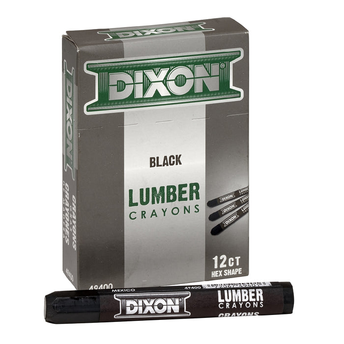 Dixon Ticonderoga black hex lumber crayon