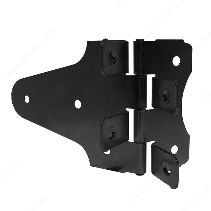 4" Black PermAlign Heavy Duty Strap Hinge - Onward 94222FBBC
