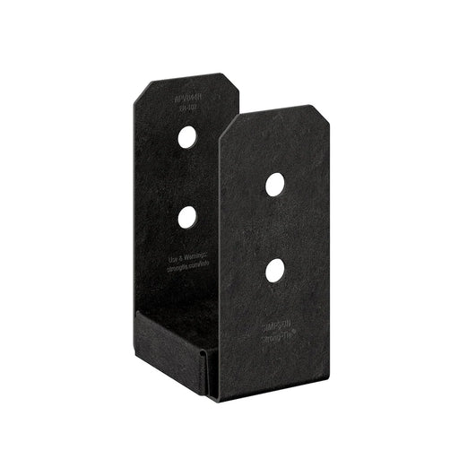 4" x 4" Rough Black Post Base ZMAX - APVB44R
