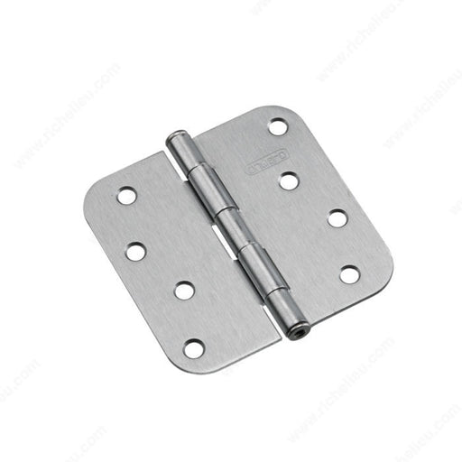 4" Door Butt Hinge Brushed Chrome (2-Pack)