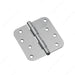 4" Door Butt Hinge Brushed Chrome (2-Pack)