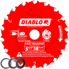 Diablo D053818WMX 5-3/8" x 18 Tooth Wood Framing Saw Blade
