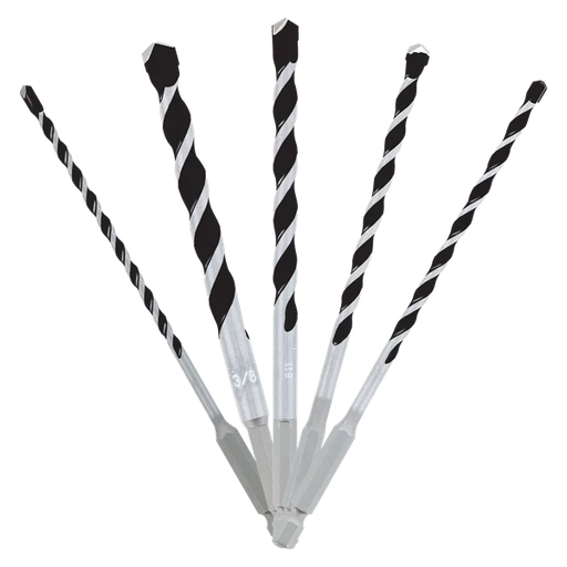 Diablo DMAMM1190-S5 5 Pc Multi-Material Carbide-Tipped Hammer Drill Bit Set