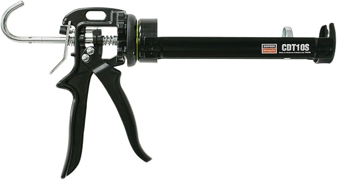 Simpson Strong-Tie CDT10S dispensing tool loaded with a 10 oz adhesive cartridge