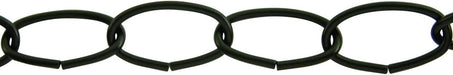 King Chain - 1/8" Open Oval Black Lightweight Chain (Price Per Foot) - 536521
