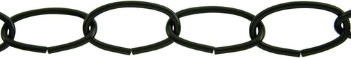 King Chain - 1/8" Open Oval Black Lightweight Chain (Price Per Foot) - 536521