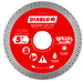 Diablo Diamond Continuous Rim Masonry Cut-Off Disc for Tile and Stone, 5 in.