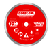 Diablo Diamond Continuous Rim Masonry Cut-Off Disc for Tile and Stone, 10 in.