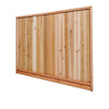 Solid #1 Cedar Fence Panel 6' x 8' (2x4 Frame)