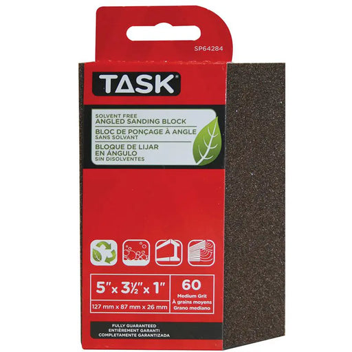 60 Grit Solvent-Free Angled Sanding Block - SP63234