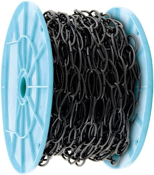King Chain - 1/8" Open Oval Black Lightweight Chain (Price Per Foot) - 536521