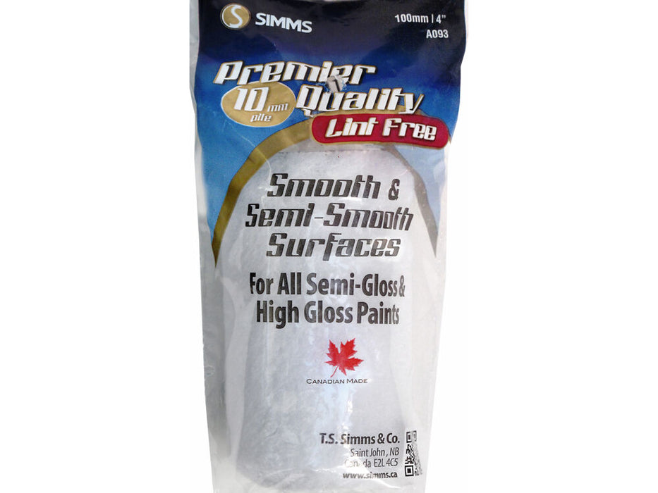 Simms Lint Free Mini Trim Roller Refill, 1/4 in. and 3/8 in. Nap (A-055, A-091, A-093)