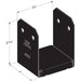 6" x 6" S4S Black Post Base ZMAX - APVB66