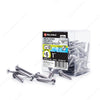 #6 by one inch stainless steel pan head square drive self tapping metal screws 100 pack