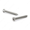 #6 stainless steel flat head self tapping metal screws