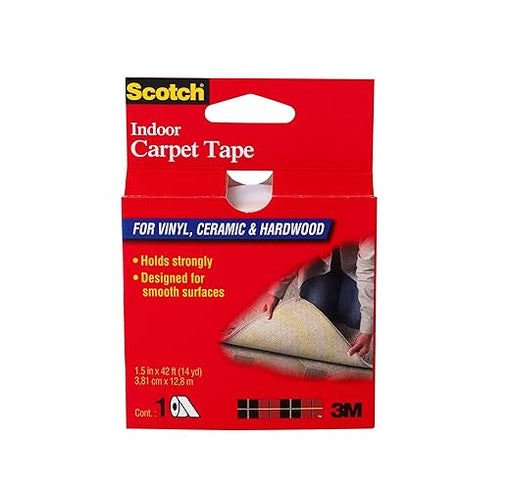1-1/2" x 42' Double-Sided Indoor Carpet Tape - CT2010 Scotch