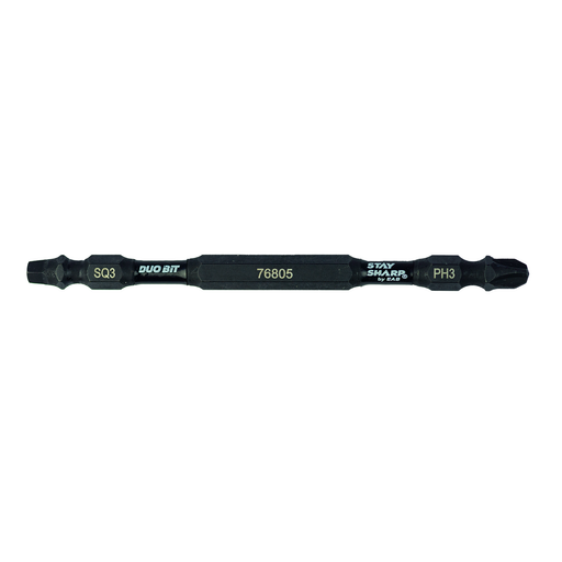 Exchange-A-Blade Stay Sharp 4 in. x SQ3/PH3 Torsion Impact Square Recess, Phillips item 76805