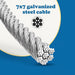 King Chain - 1/8" x 50' Aircraft Cable Galvanized - 363781