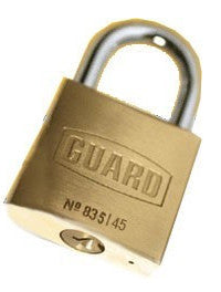 GUARD - قفل آویز برنجی یک قفله ۱-۳/۴ اینچی - 01G00239