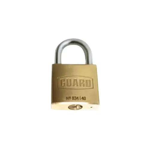 GUARD - 1-1/2" Single Locking Brass Padlock - 01G00121