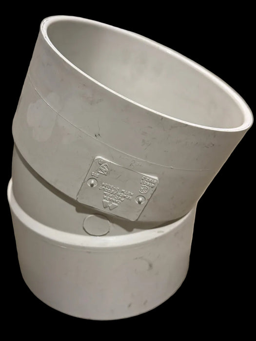 6 in. PVC 22-1/2-Degree Elbow