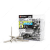 #8 by one and a quarter inch stainless steel pan head self tapping square drive metal screws