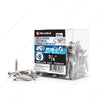 #8 by three quarter inch stainless steel flat head self tapping metal screws pack