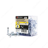#8 by three quarter inch zinc plated pan head self drilling tek metal screws. 100 per box.