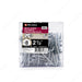 #8 by two and a half inch zinc coated square drive pan head metal screws. 100 pieces per pack.