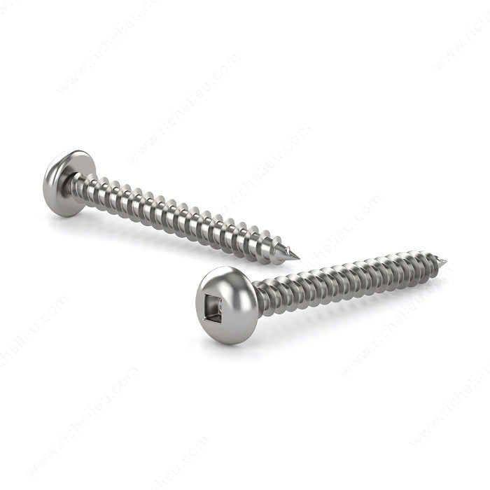 #8 stainless steel pan head self tapping square drive metal screws