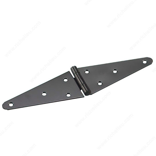 6" Black Heavy Duty Strap Hinge - Onward 922FBV