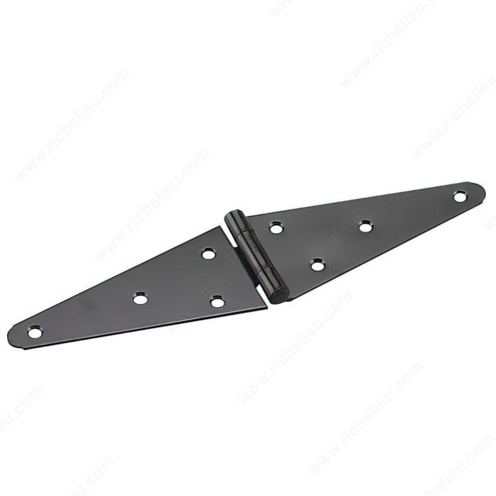 6" Black Heavy Duty Strap Hinge - Onward 922FBV