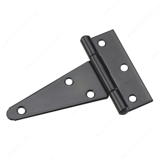 4" Black Heavy Duty T-Hinges (2-Pack) - Onward 925FBR