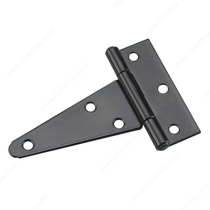 4" Black Heavy Duty T-Hinge (2-Pack) - Onward 925FBV