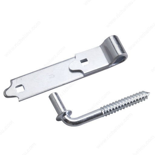 6" Zinc Heavy Duty Hinge Strap with Screw Hook - Onward 931XBC